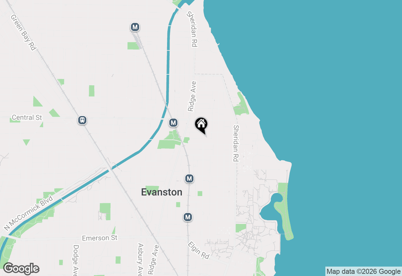Map of 2434 Sherman Avenue, Evanston, IL 60201