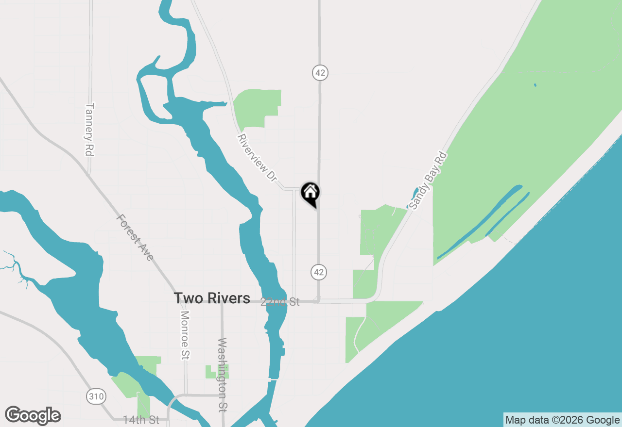 Map of 1013 28th St, Two Rivers, WI 54241