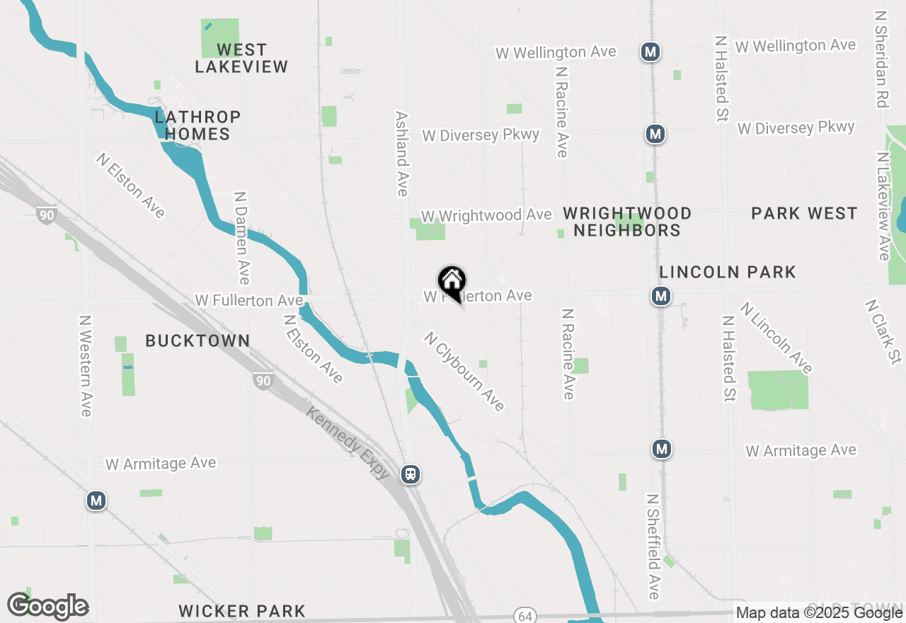 Map of 2343 N Greenview Avenue #111, Chicago, IL 60614