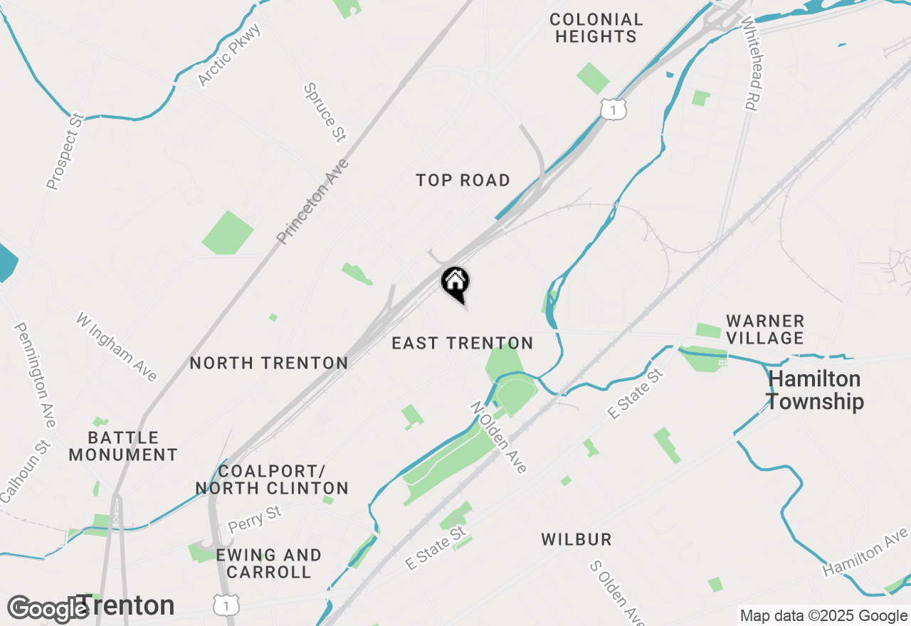 Map of 191 - 195 Houghton Avenue, Trenton, NJ 08638