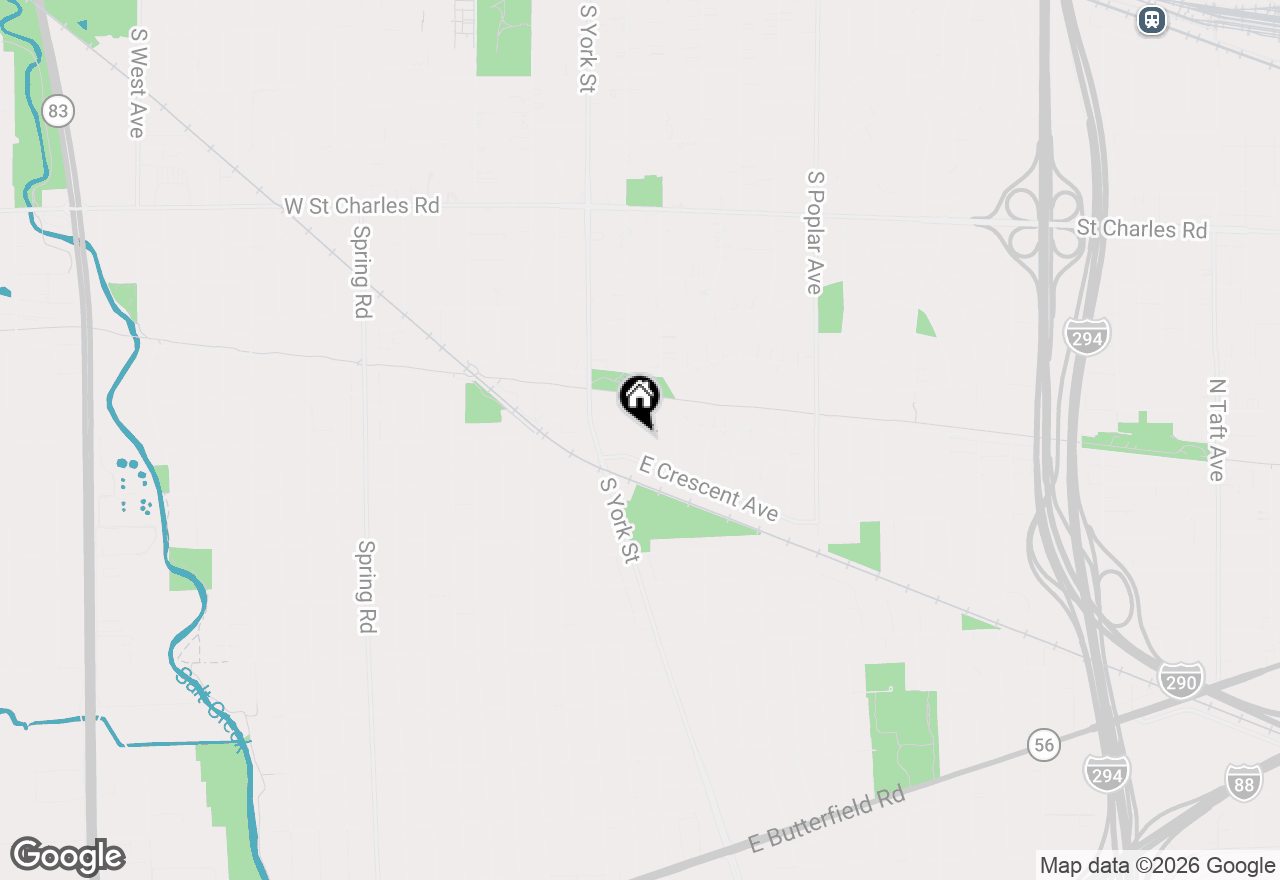 Map of 570 S Kenilworth Avenue, Elmhurst, IL 60126