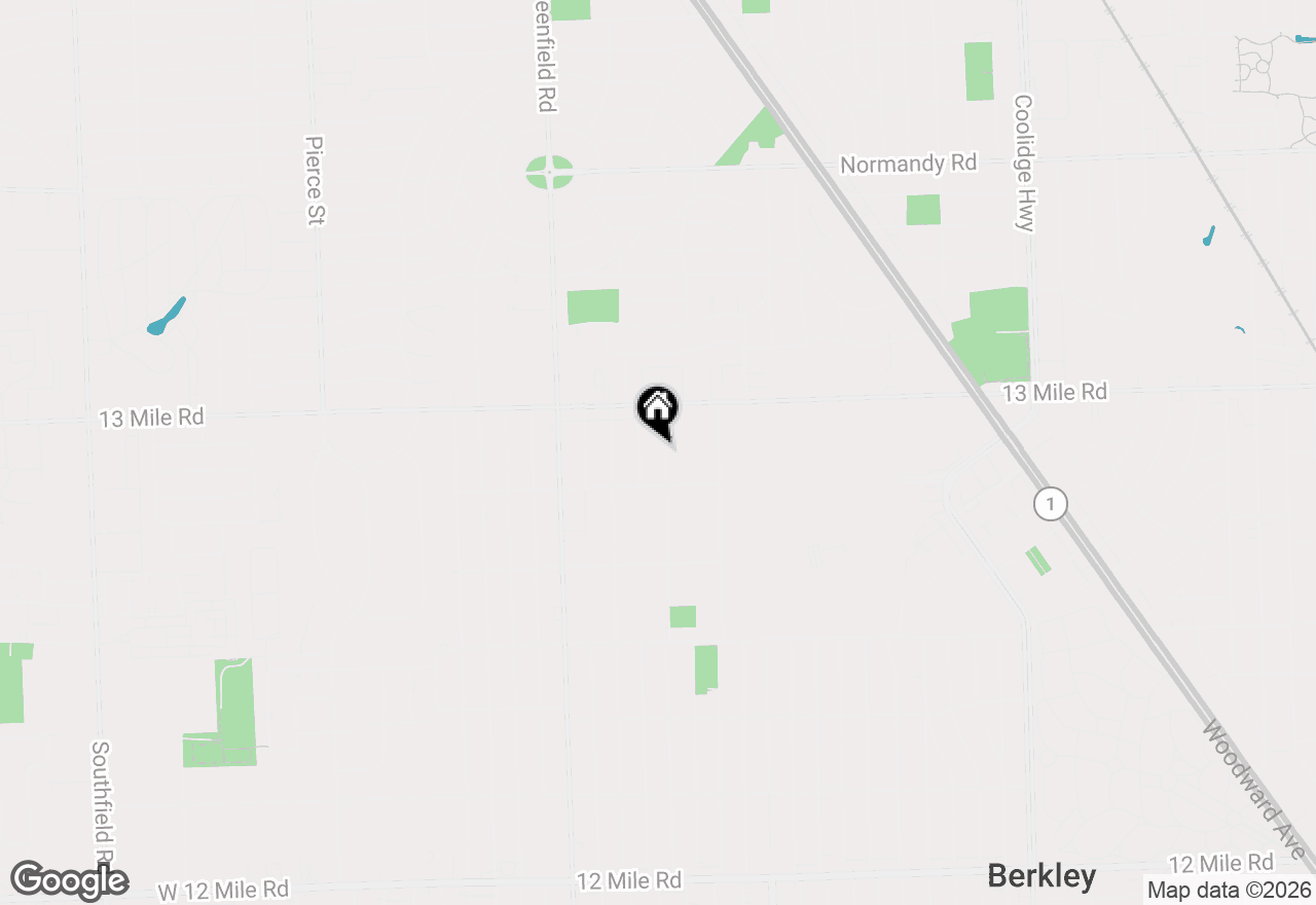 Map of 3337 Garden Avenue, Royal Oak, MI 48073