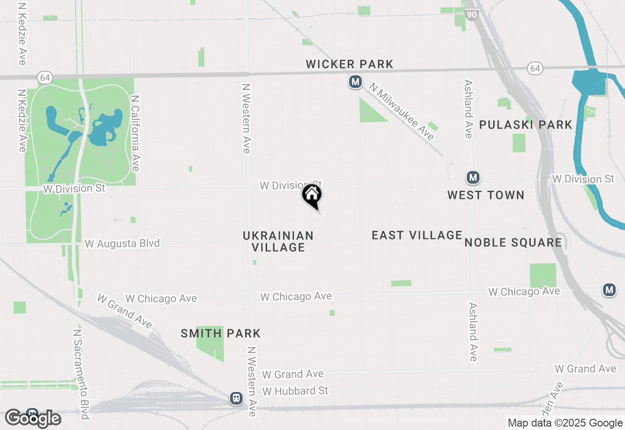 Map of 2145 W Thomas Street #1, Chicago, IL 60622