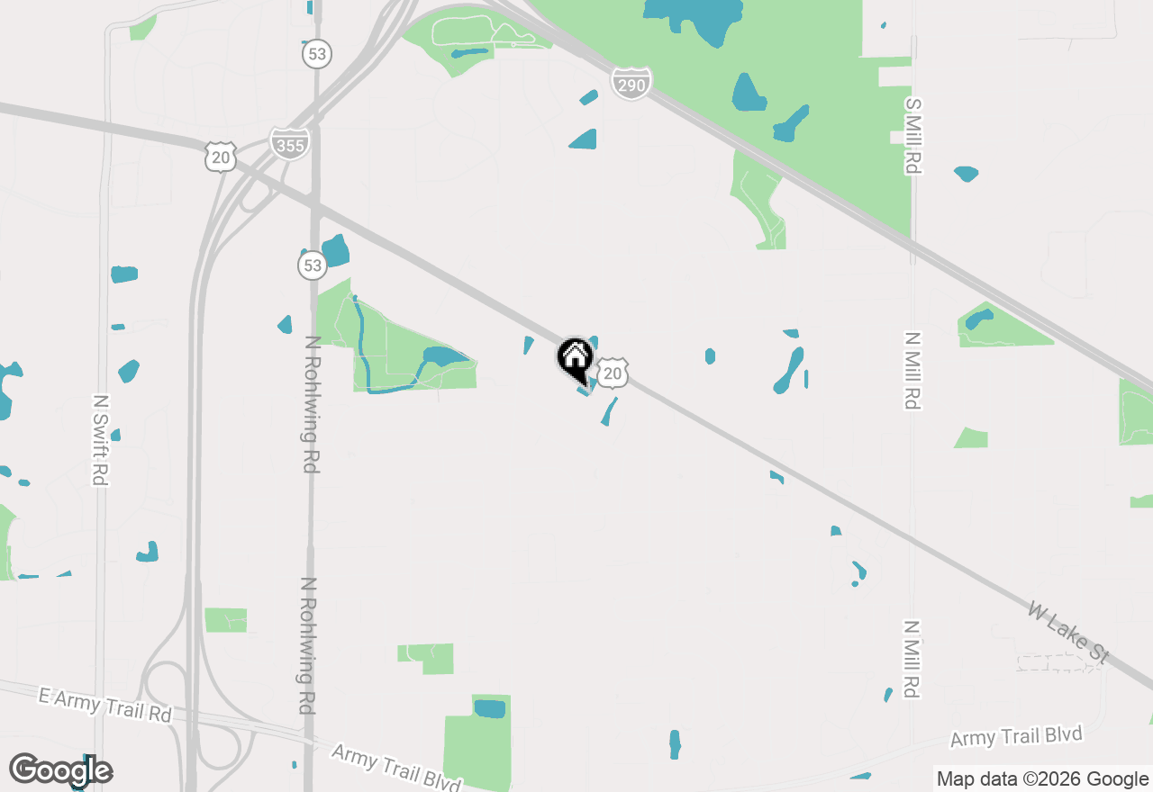 Map of 1299 W Lake Street #302, Addison, IL 60101