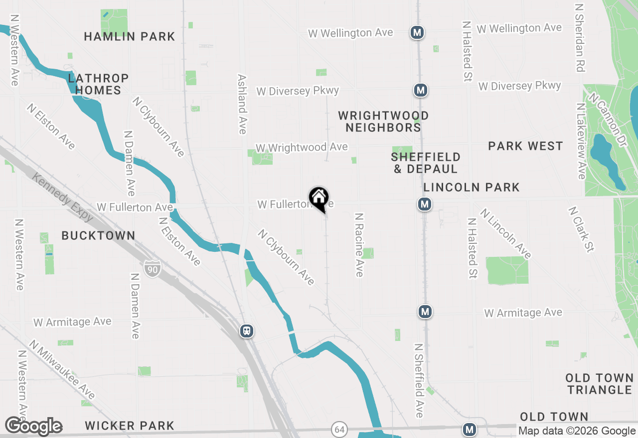 Map of 2335 N Wayne Avenue #TH, Chicago, IL 60614
