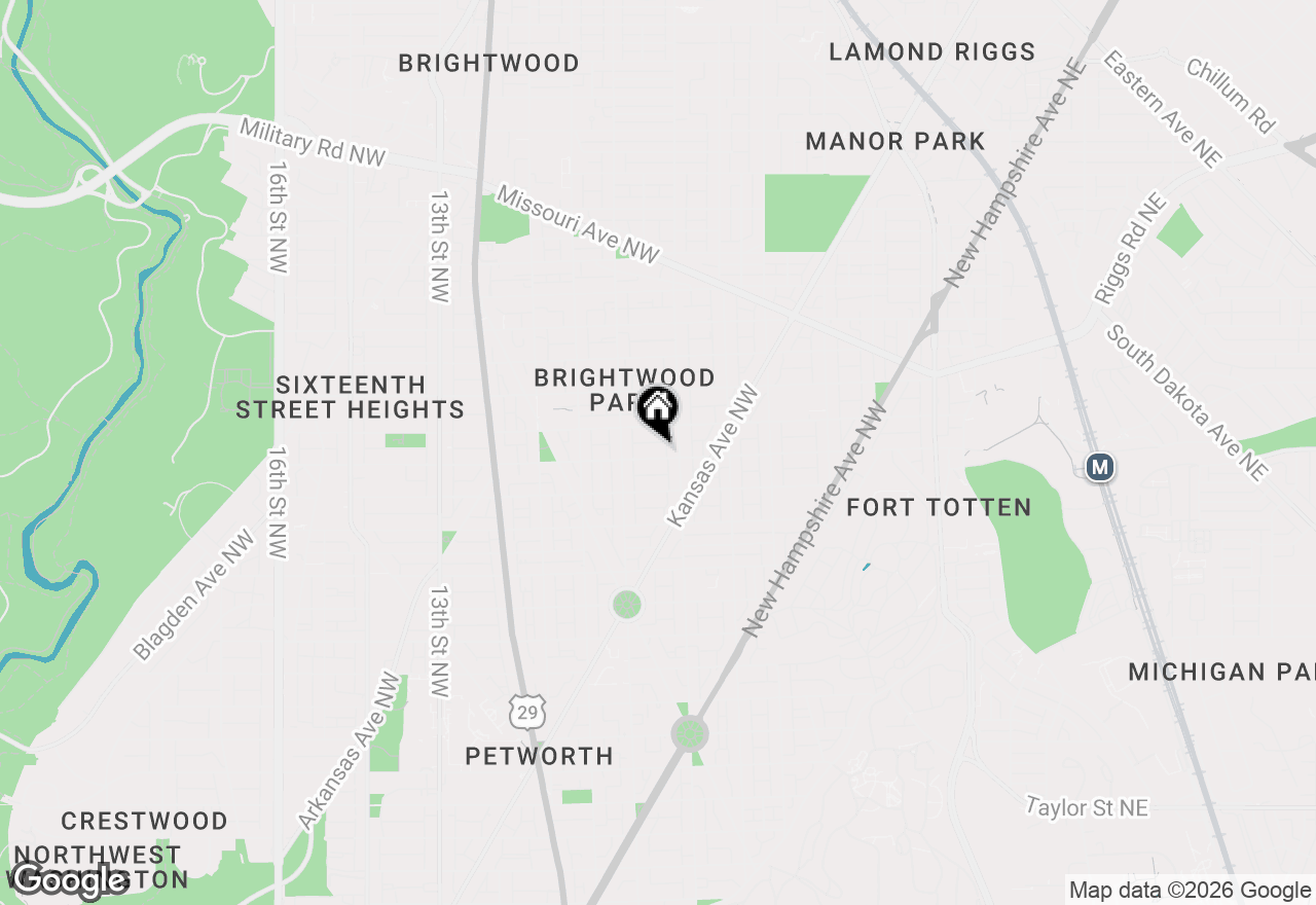 Map of 611 Gallatin Street Nw, Washington, DC 20011