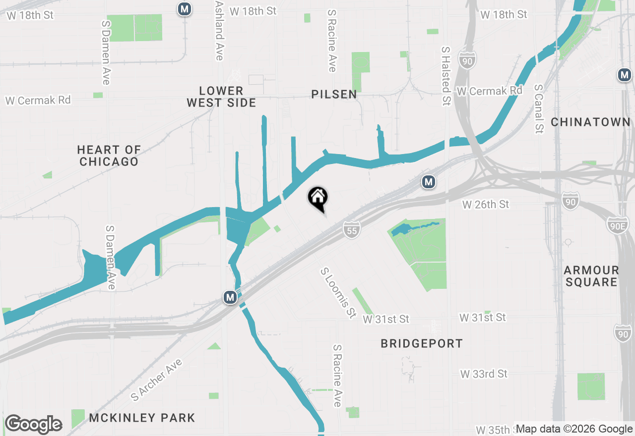 Map of 2701 S Hillock Avenue, Chicago, IL 60608