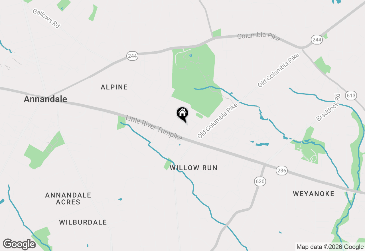 Map of 4524 Airlie Way, Annandale, VA 22003