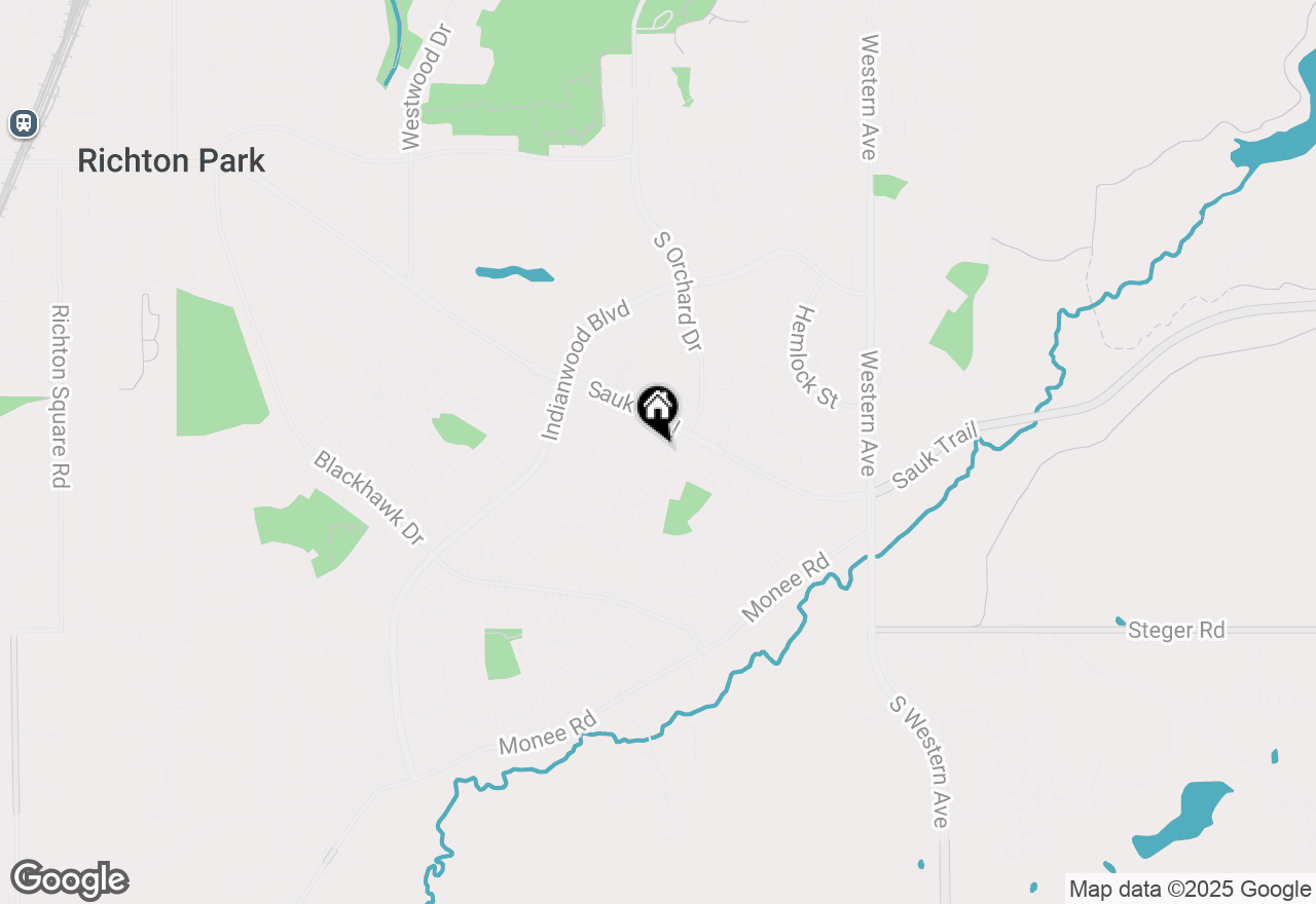 Map of 105 Marquette Street, Park Forest, IL 60466