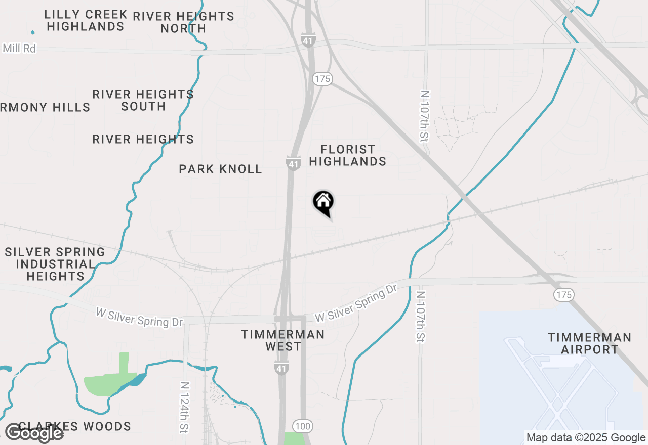 Map of 11335 W Carmen Ave, Milwaukee, WI 53225