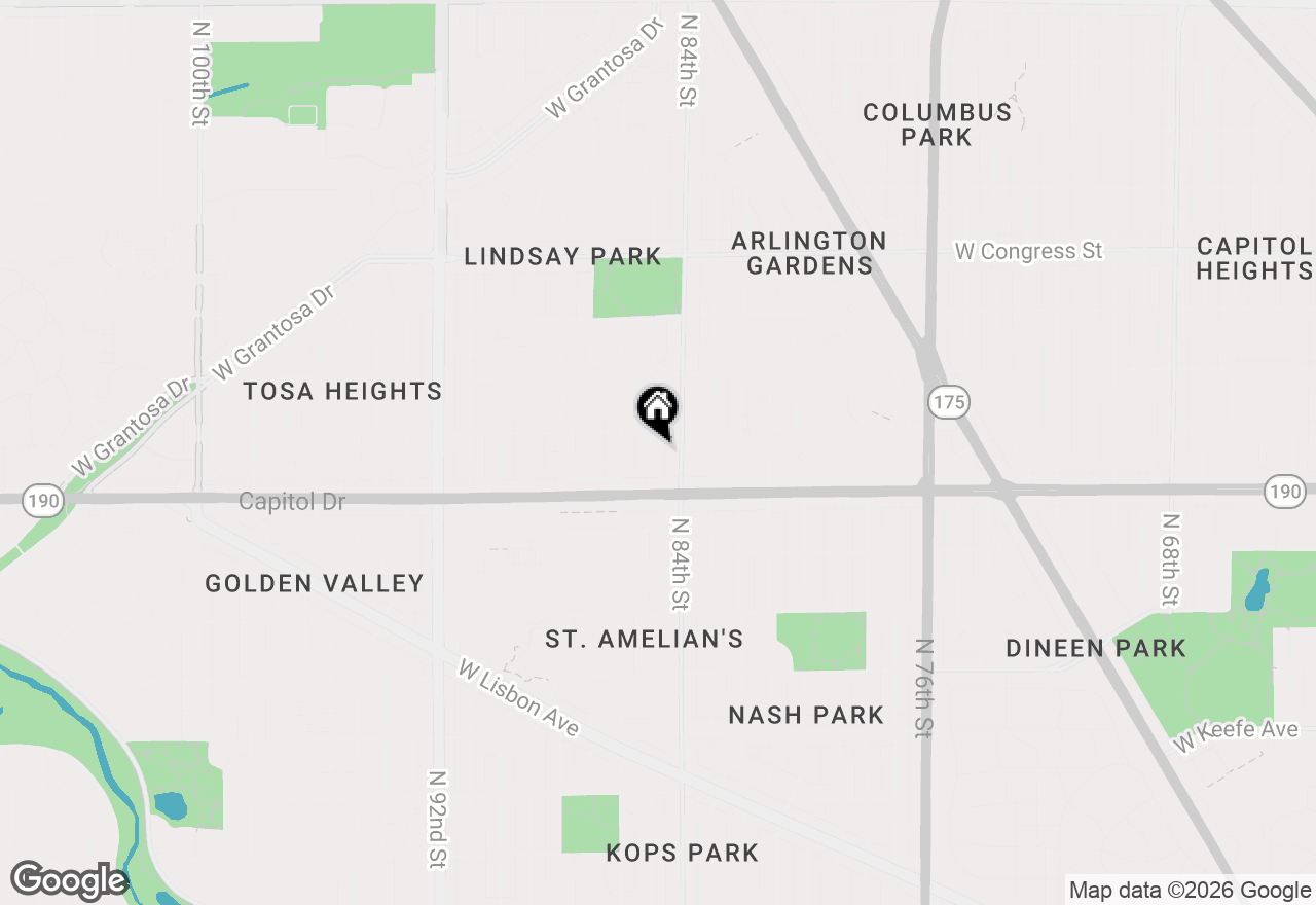 Map of 4052 N 85th St #LOWER, Milwaukee, WI 53222