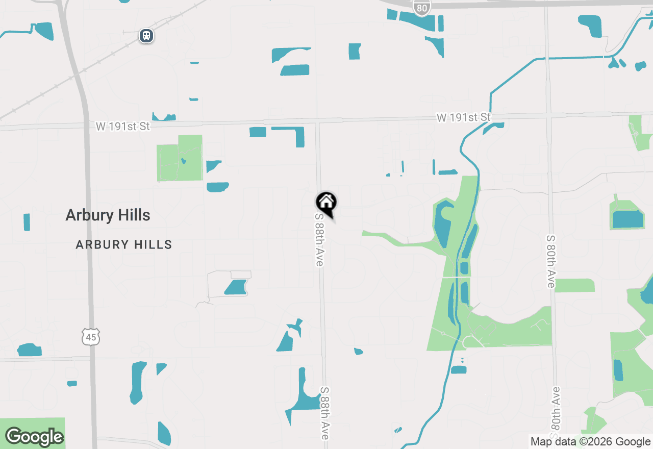 Map of 19416 Cranfield Lane, Tinley Park, IL 60487
