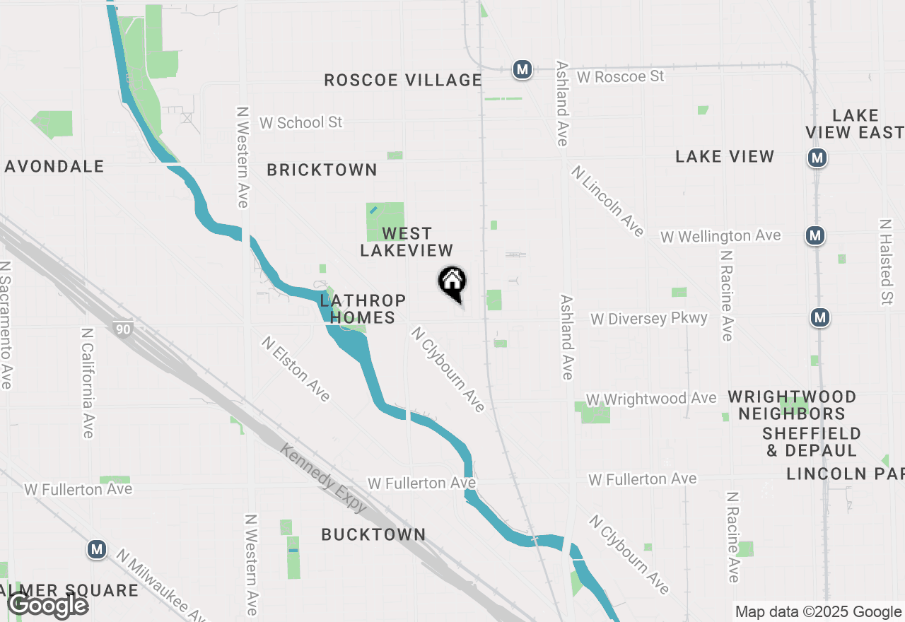 Map of 2801 N Wolcott Avenue #L, Chicago, IL 60657