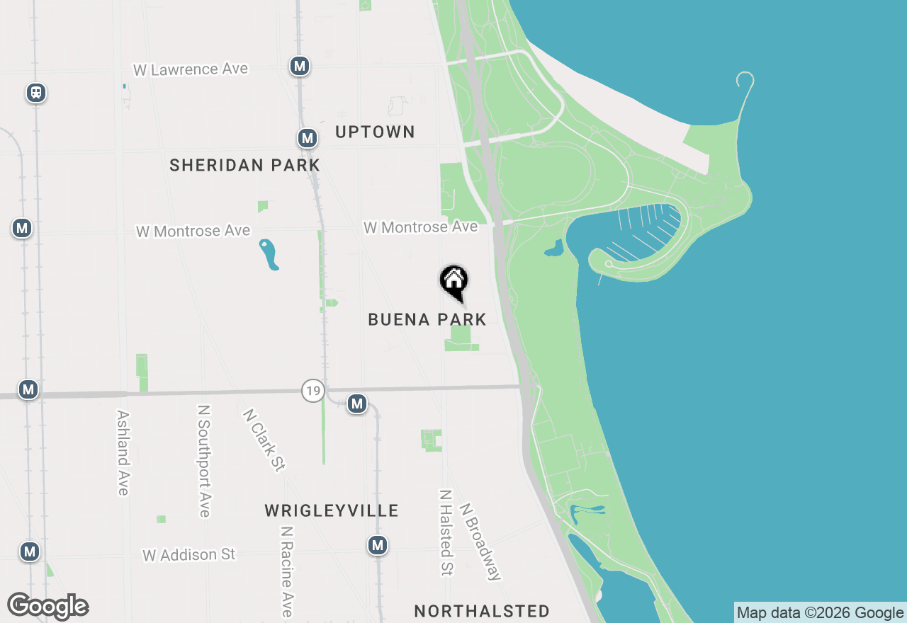 Map of 744 W Gordon Terrace #105, Chicago, IL 60613