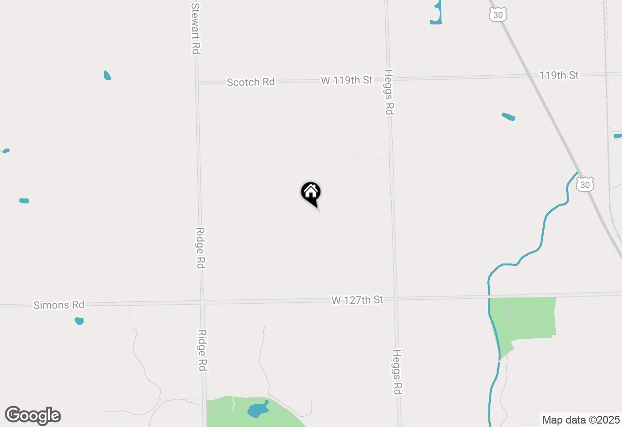 Map of 12354 S Blue Water Parkway, Plainfield, IL 60585