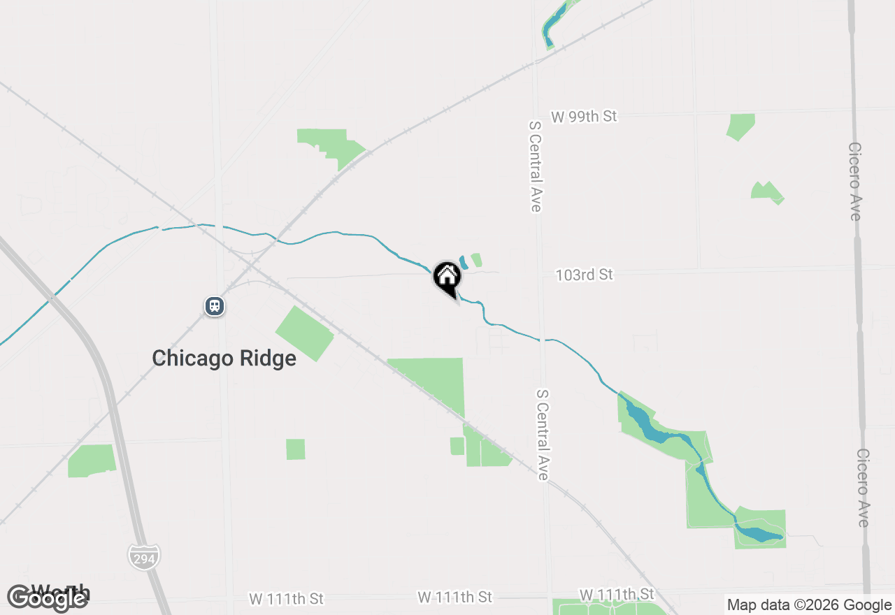 Map of 5840 W 104th Street #314, Oak Lawn, IL 60453