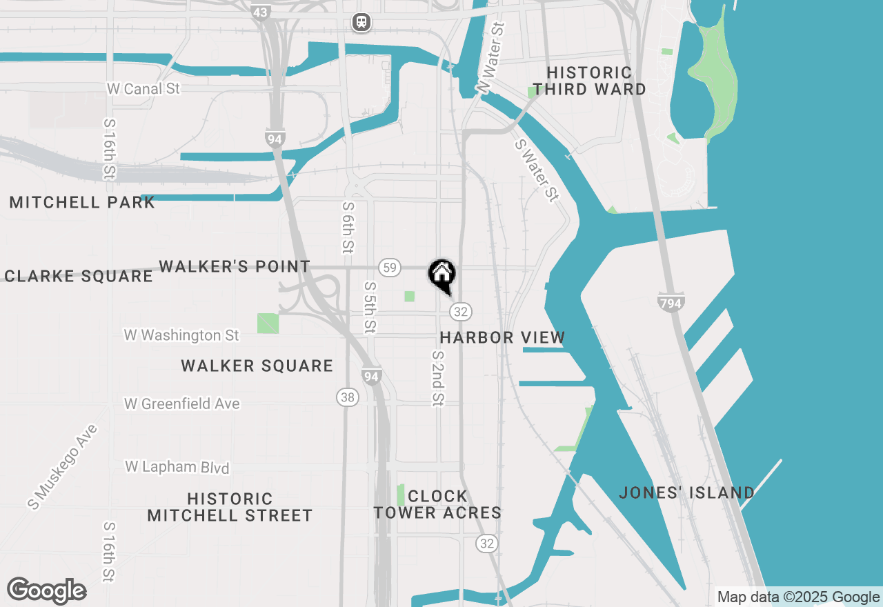 Map of 920 S 2nd St #201, Milwaukee, WI 53204