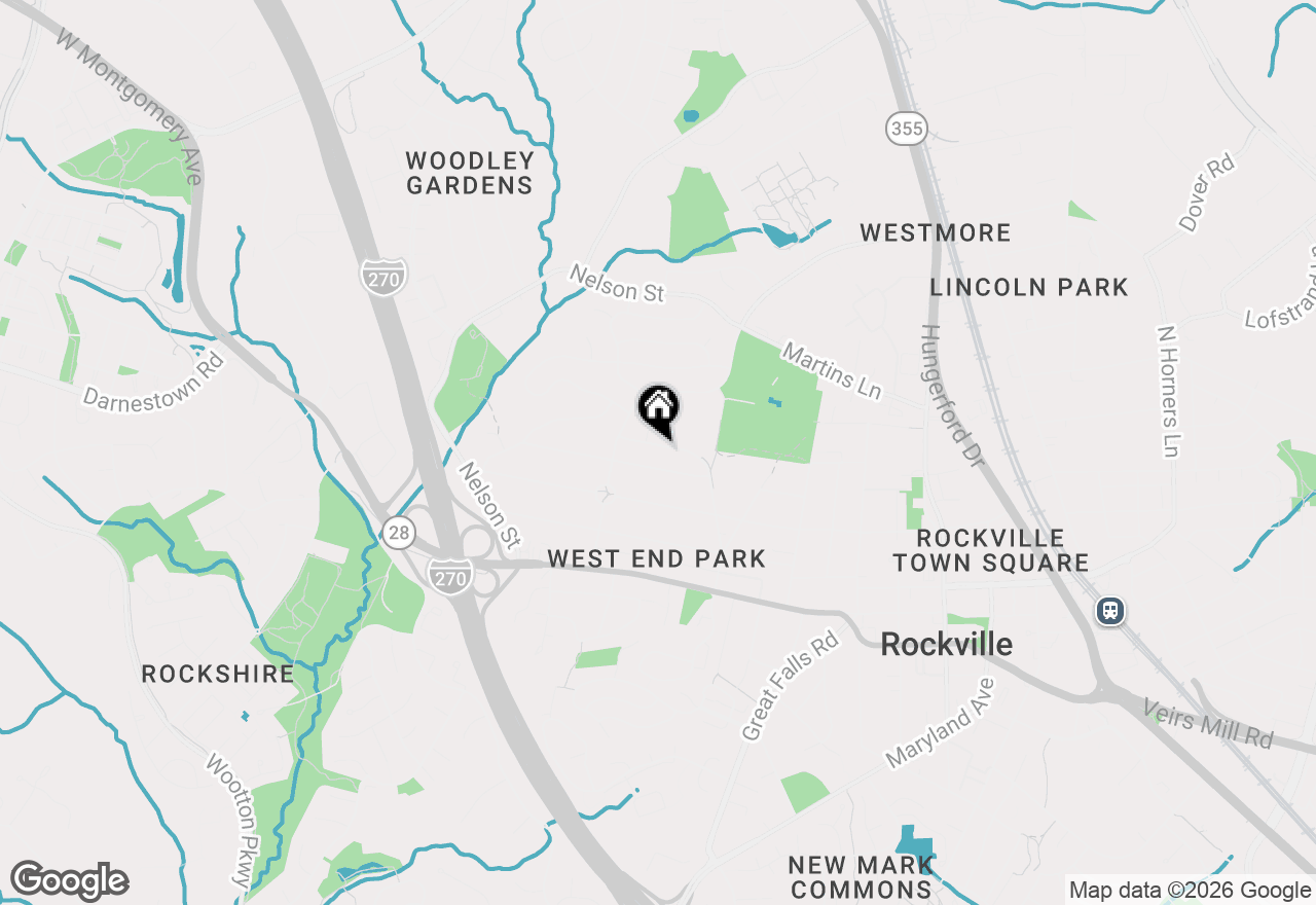Map of 516 Lynch Street, Rockville, MD 20850