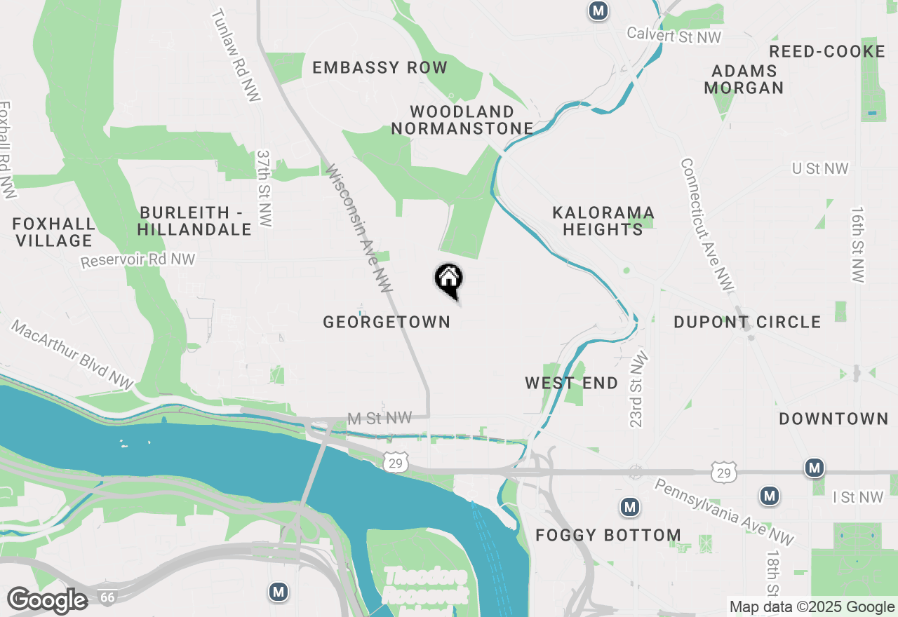 Map of 3070 Q Street Nw, Washington, DC 20007