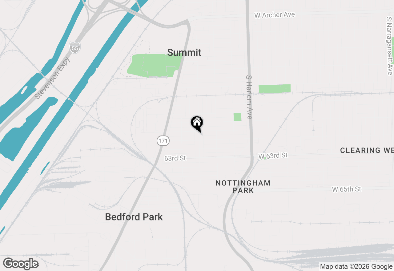 Map of 6140 S 75th Avenue, Summit, IL 60501