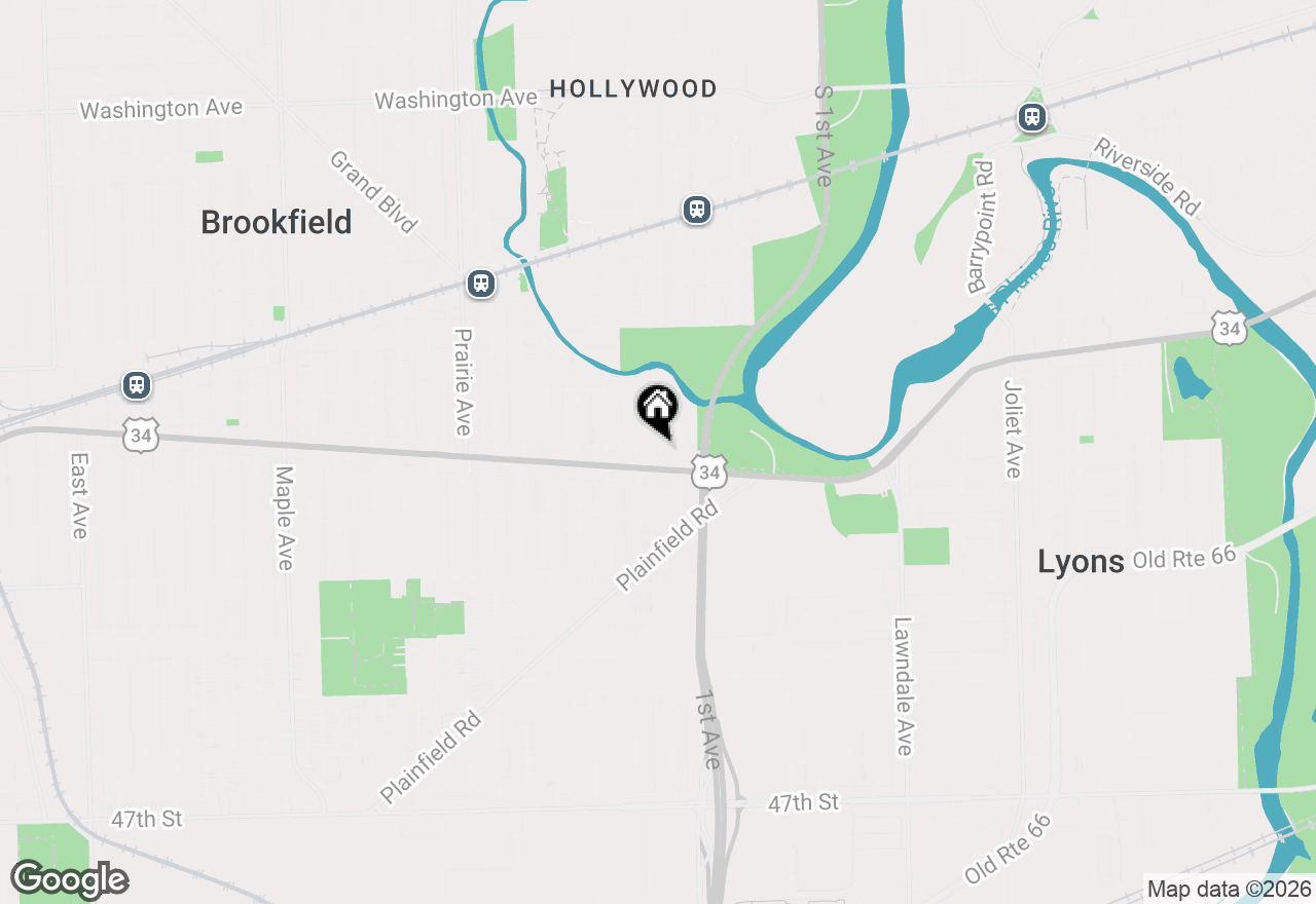 Map of 4053 Rose Avenue, Lyons, IL 60534