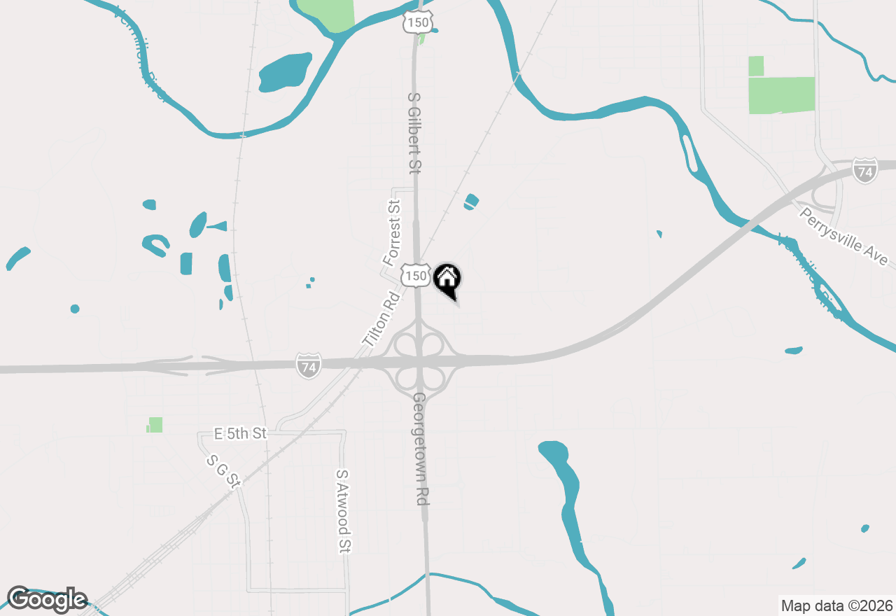 Map of 17 E 10th Street, Danville, IL 61832