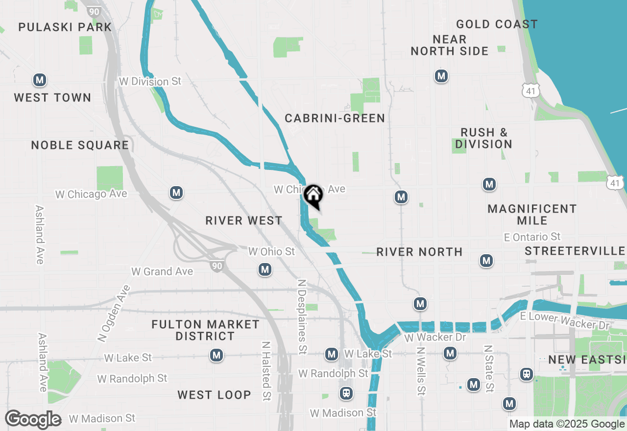 Map of 700 N Larrabee Street #1409, Chicago, IL 60654