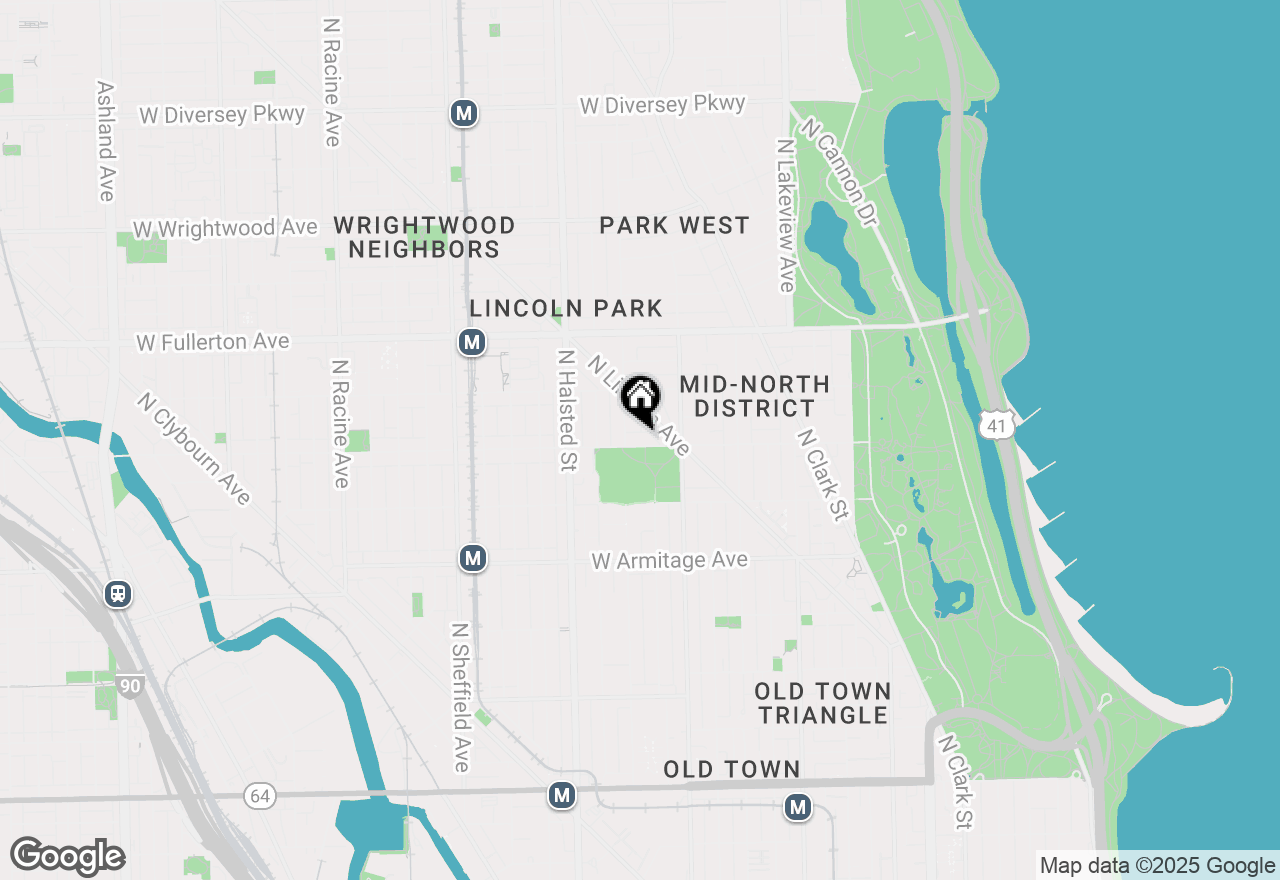 Map of 642 W Webster Avenue #1, Chicago, IL 60614