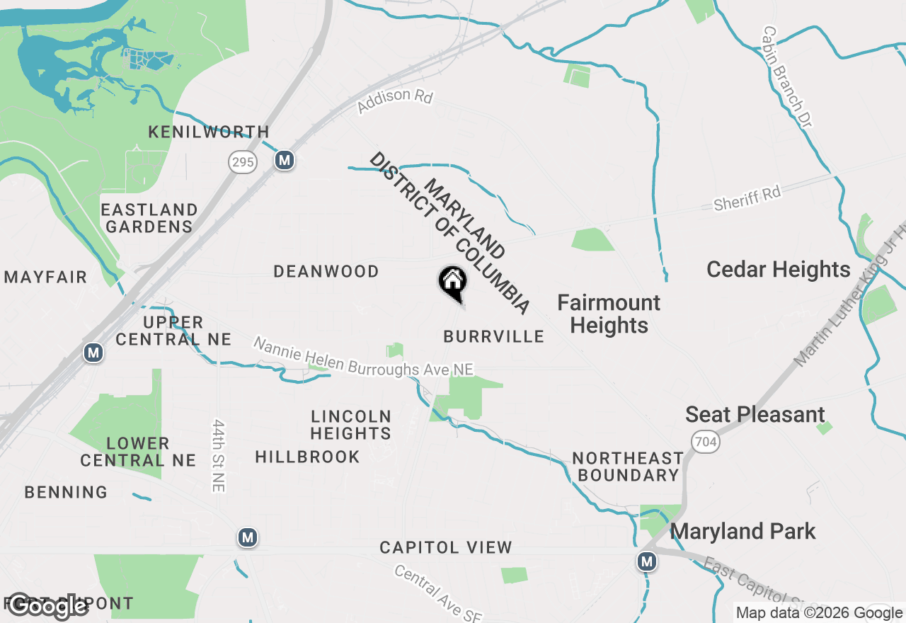 Map of 836 Division Avenue Ne, Washington, DC 20019