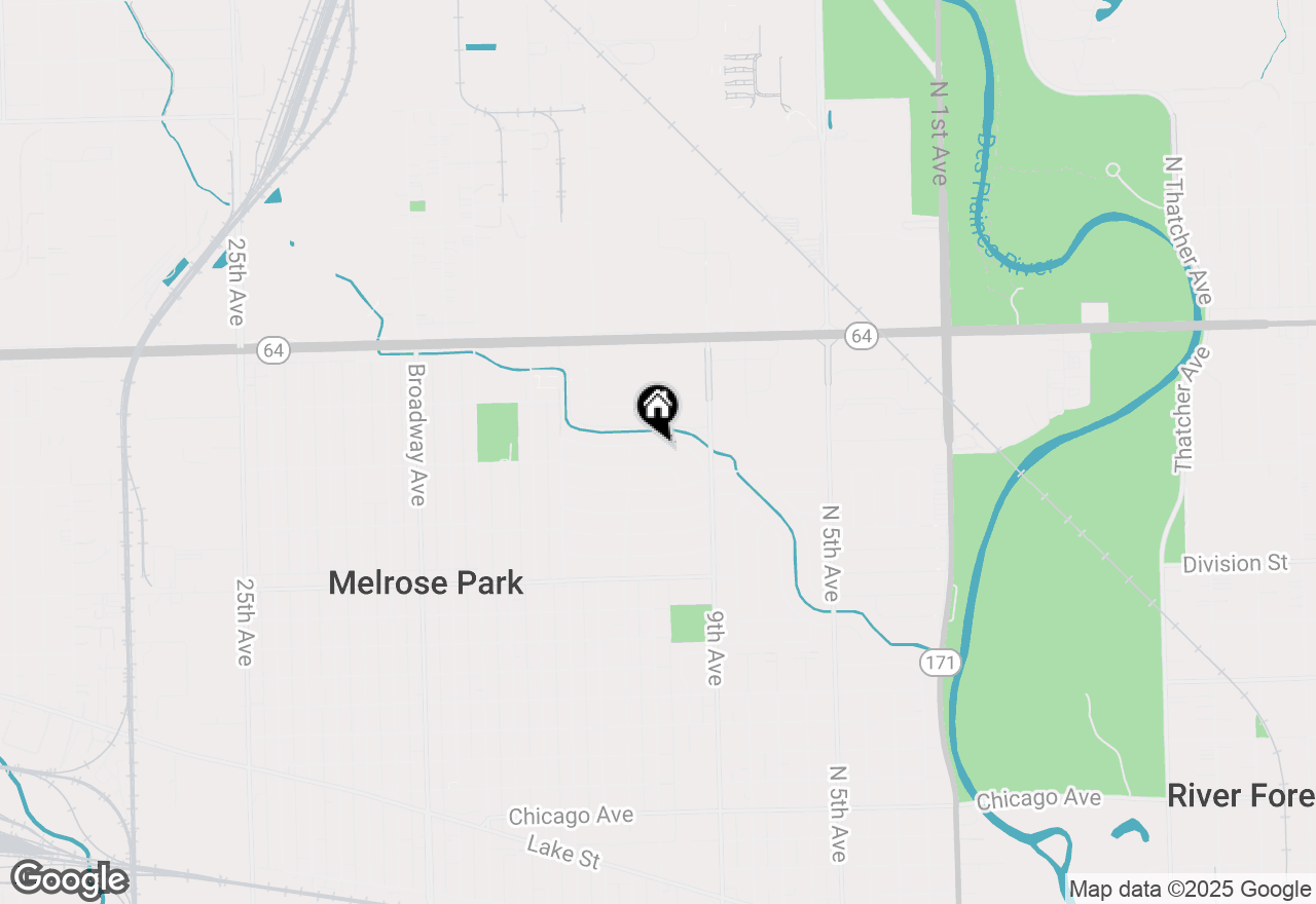 Map of 918 Park Drive, Melrose Park, IL 60160