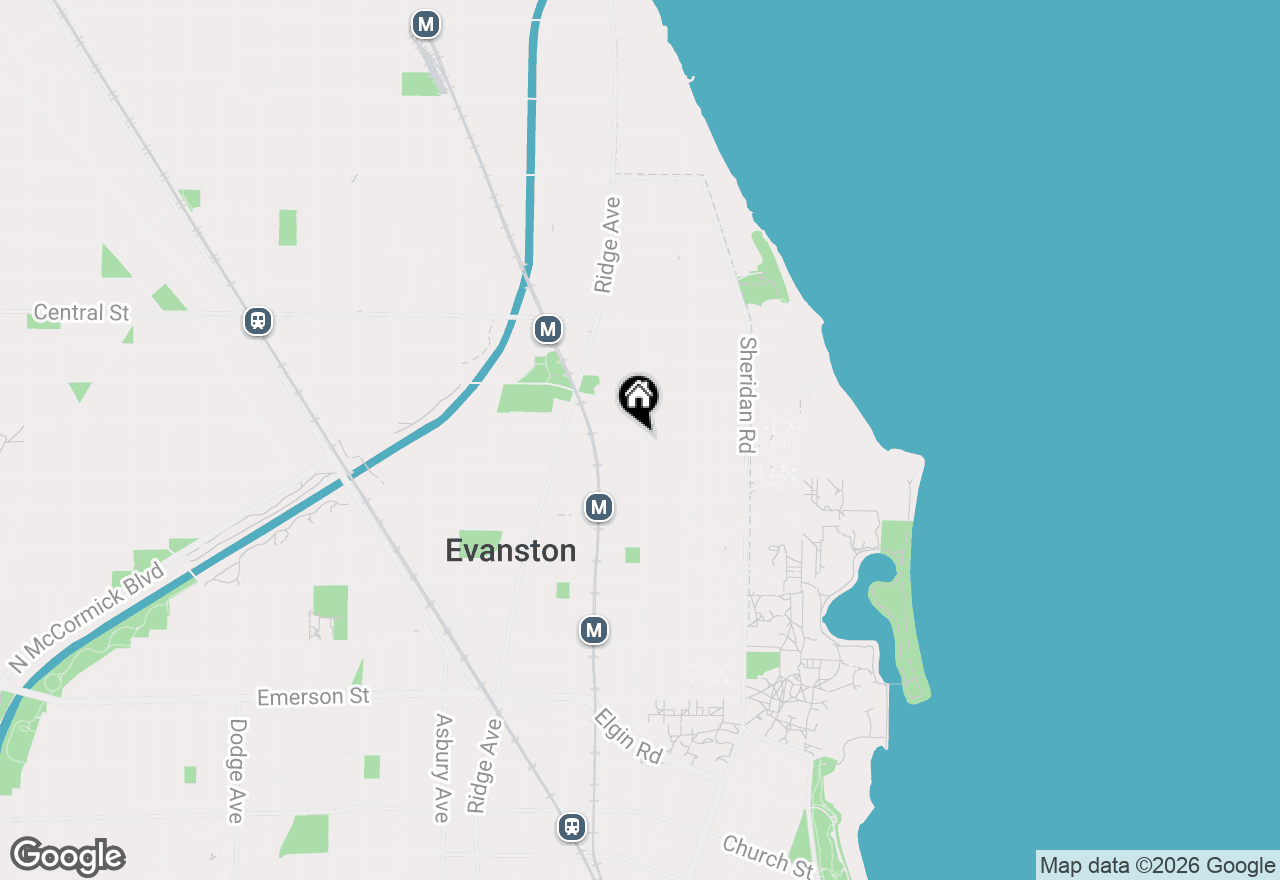 Map of 2316 Sherman Avenue #3B, Evanston, IL 60201