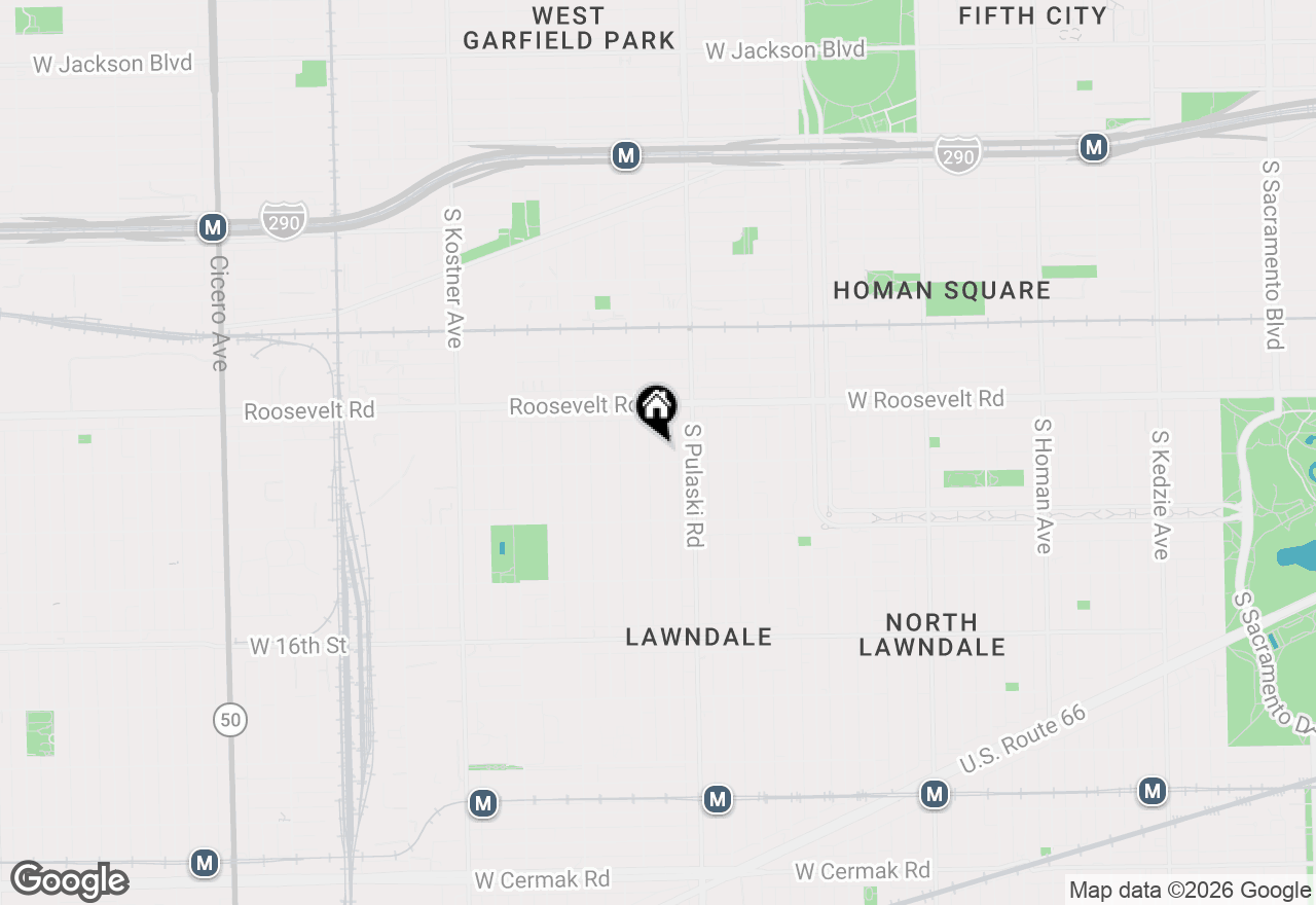 Map of 1250 S Komensky Avenue, Chicago, IL 60623