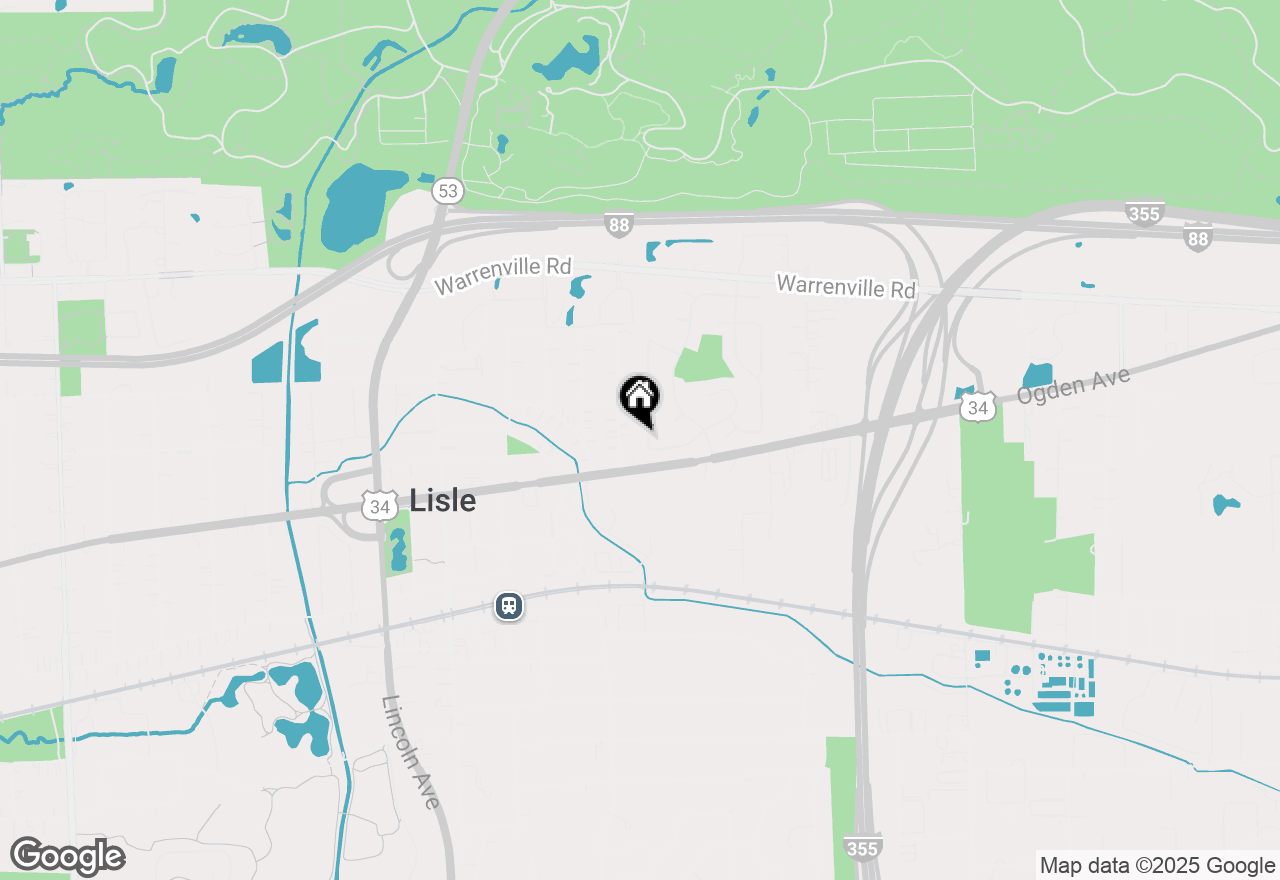 Map of 4542 Basswood Drive, Lisle, IL 60532