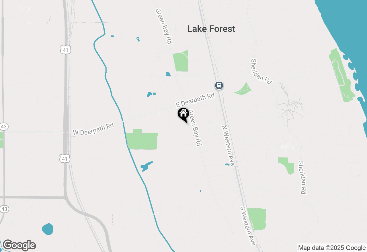 Map of 500 N Green Bay Road, Lake Forest, IL 60045