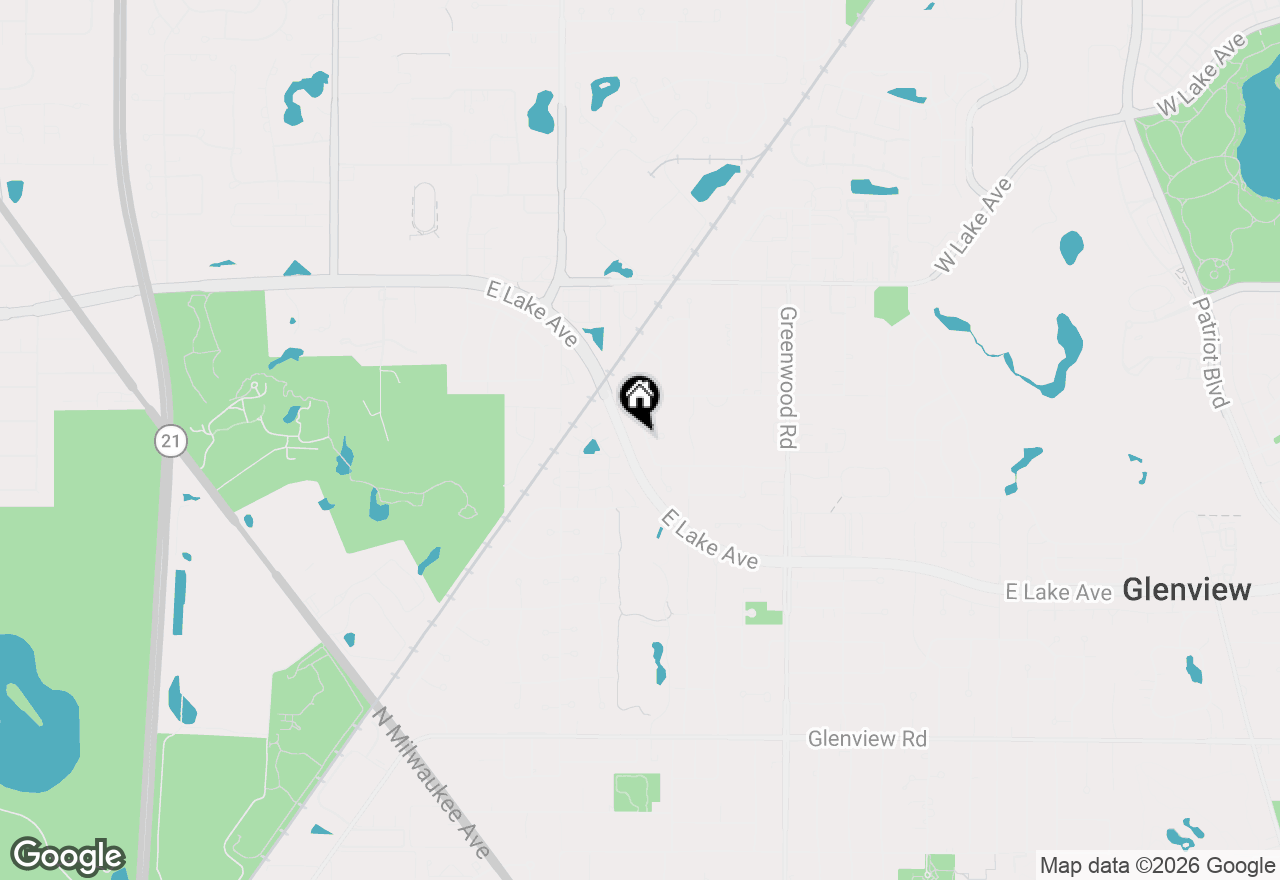 Map of 1512 Executive Lane, Glenview, IL 60026