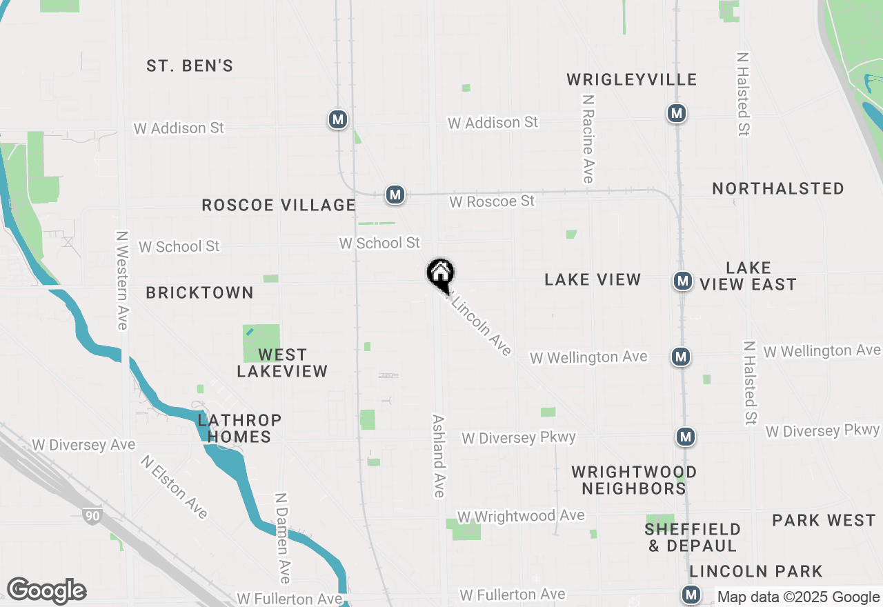 Map of 3127 N Ashland Avenue #C1, Chicago, IL 60657