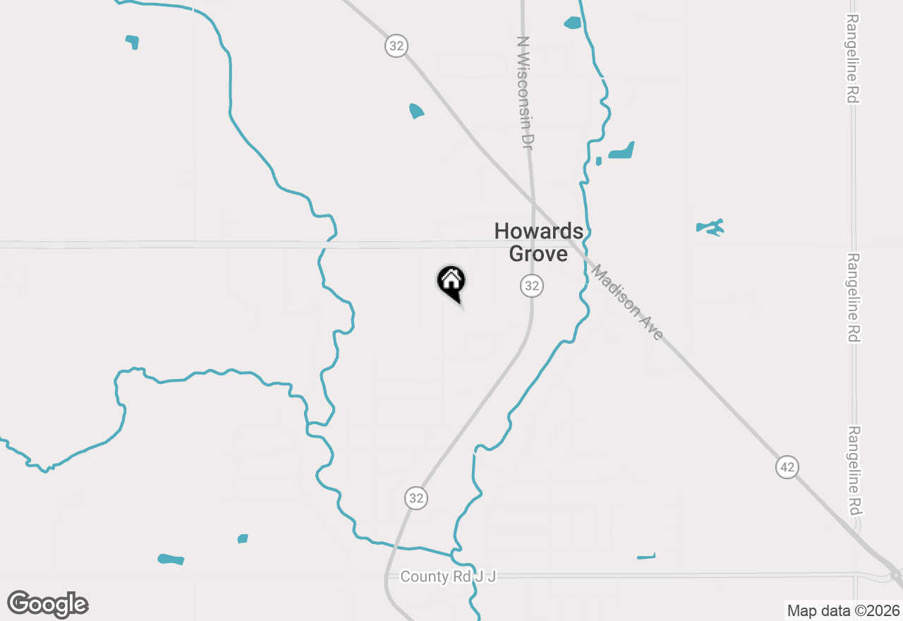 Map of 315 S Lincoln Dr, Howards Grove, WI 53083