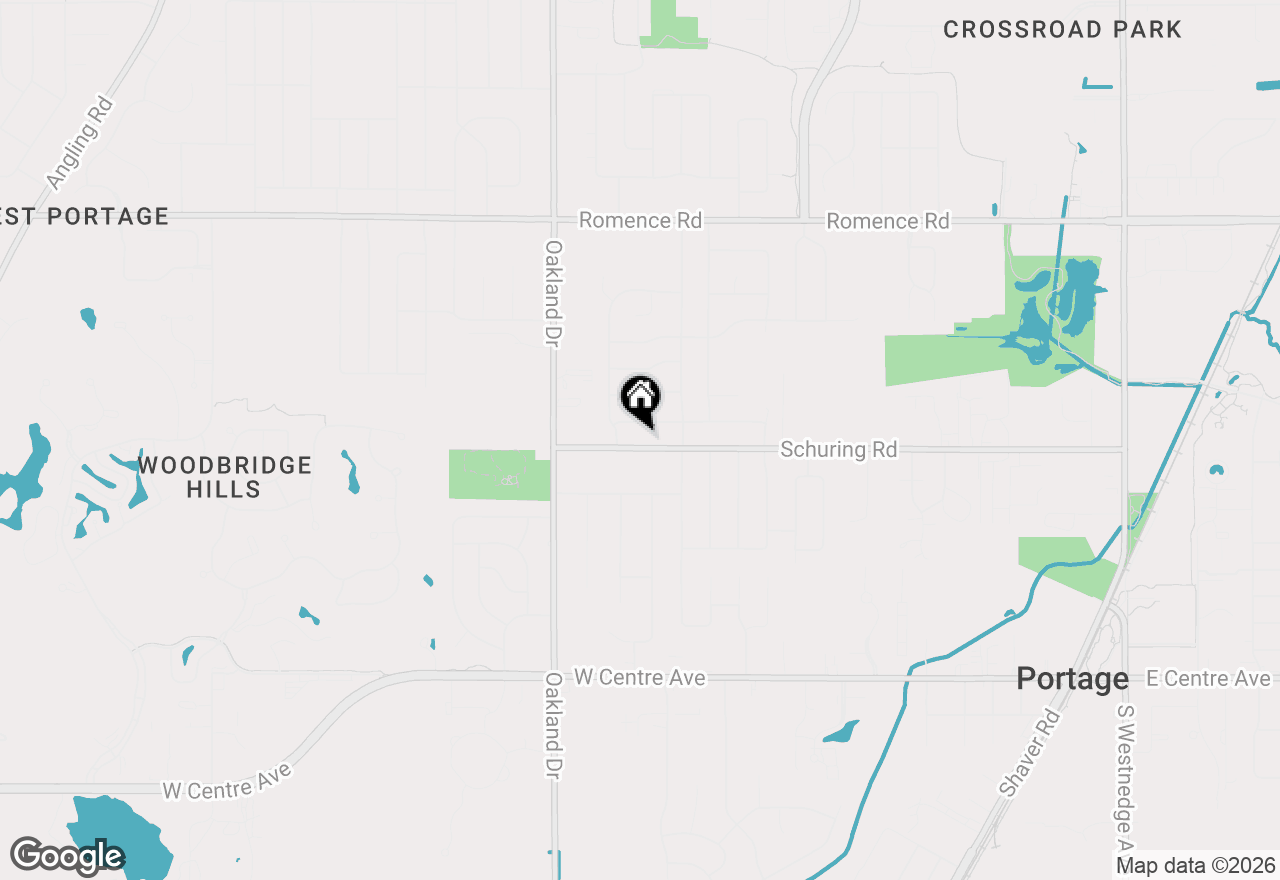 Map of 1732 Schuring Road, Portage, MI 49024