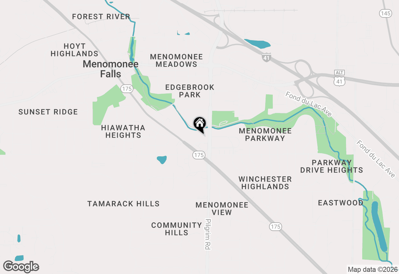 Map of N84W15750 Ridge Rd #204, Menomonee Falls, WI 53051