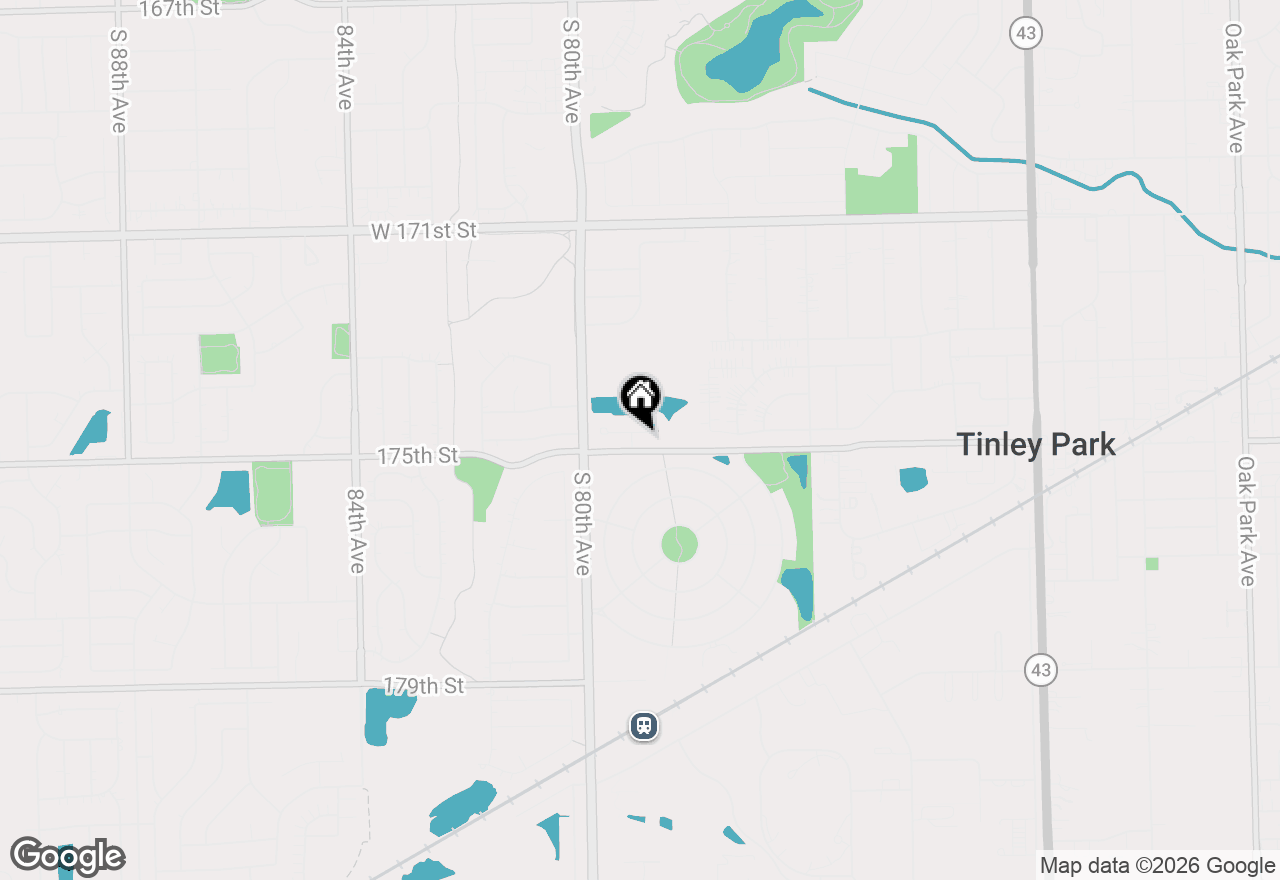 Map of 7827 Belle Rive Court, Tinley Park, IL 60477