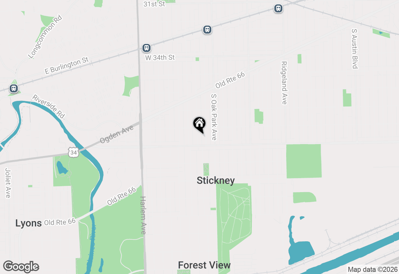 Map of 3825 Kenilworth Avenue, Berwyn, IL 60402