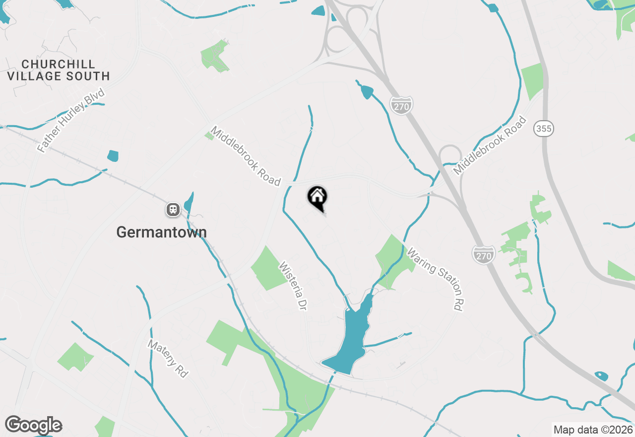 Map of 12508 Cross Ridge Way, Germantown, MD 20874