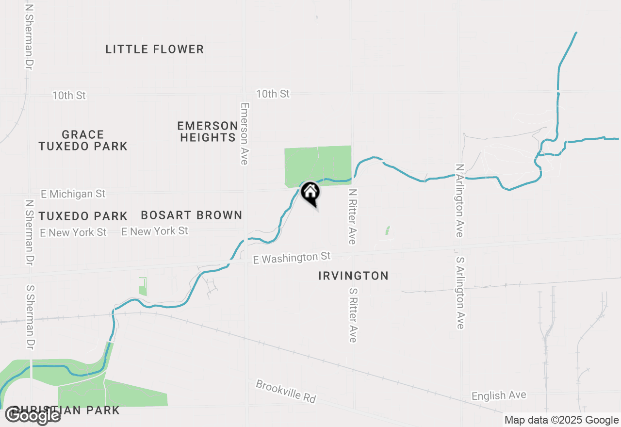Map of 5322 Lowell Avenue, Indianapolis, IN 46219