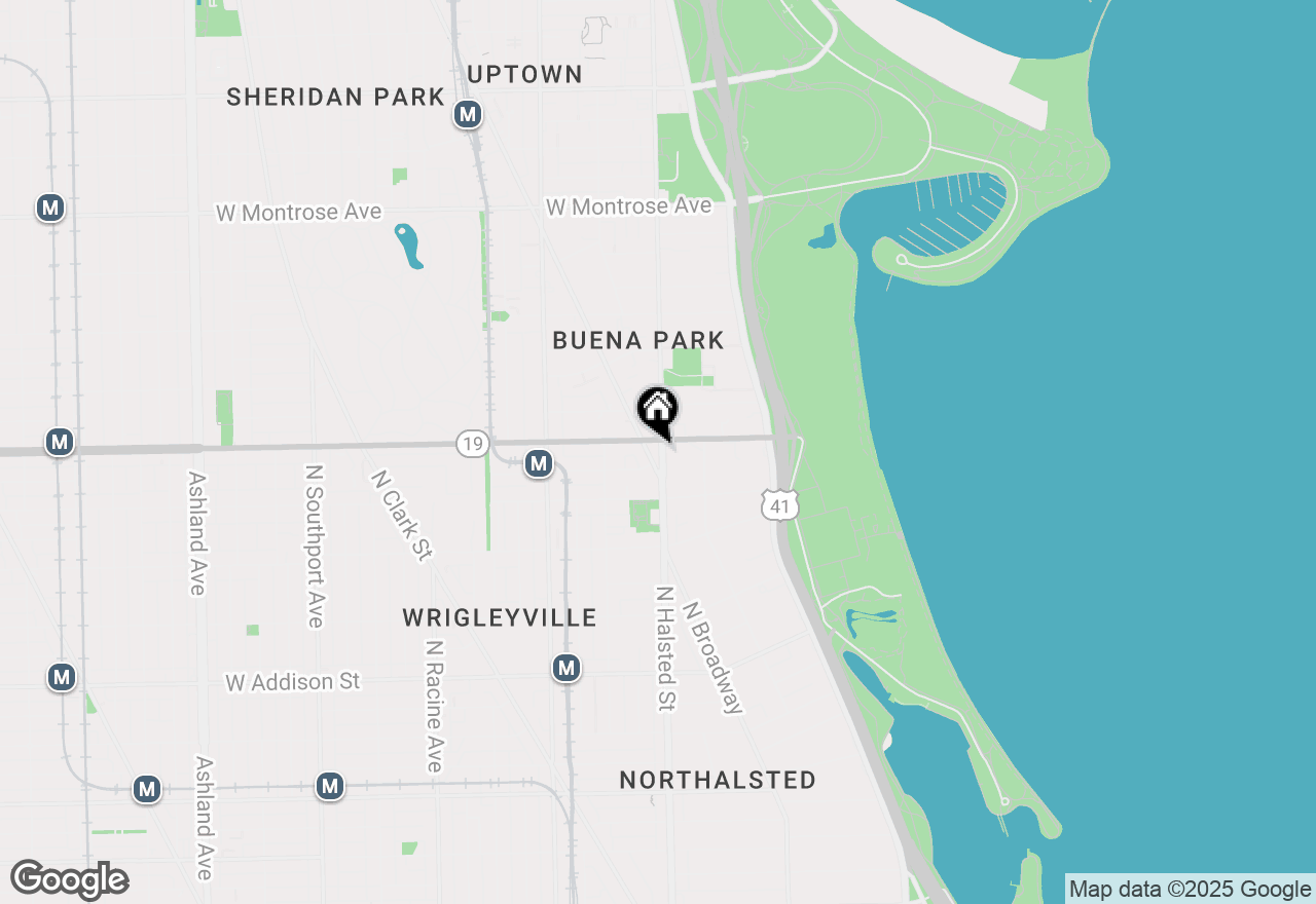 Map of 3942 N Clarendon Avenue #1N, Chicago, IL 60613