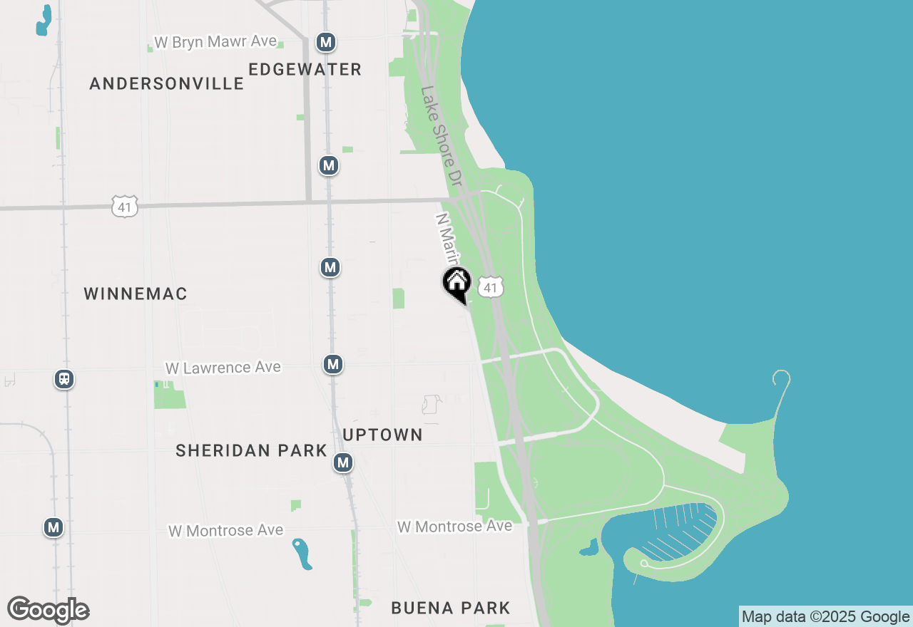 Map of 4880 N Marine Drive #511, Chicago, IL 60640