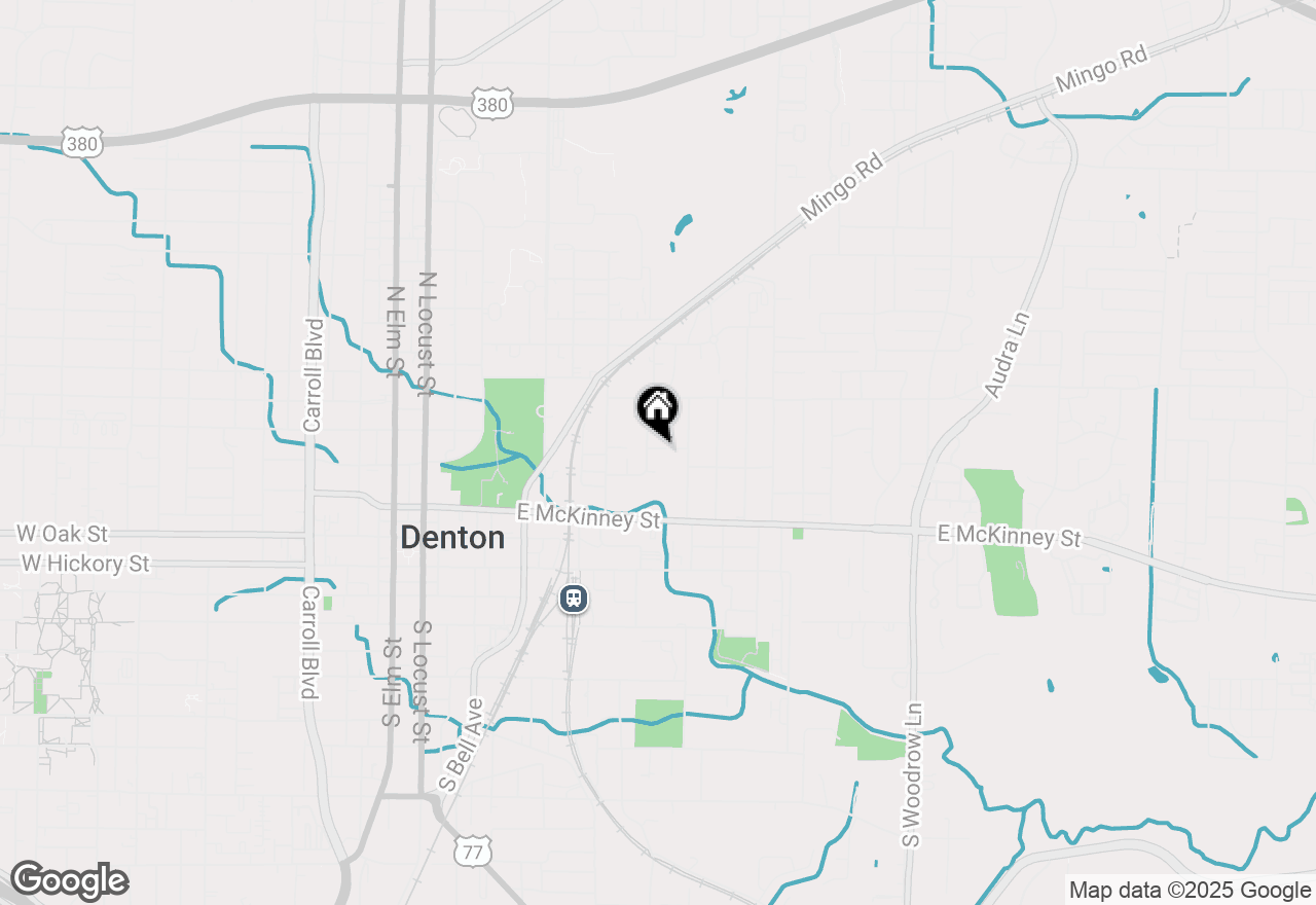 Map of 520 Rose Street, Denton, TX 76209