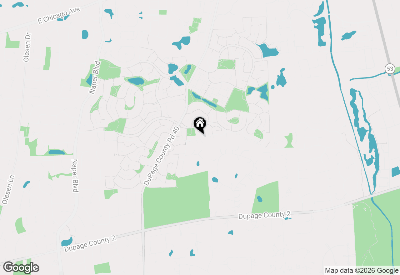 Map of 6638 Timbertrails Road, Lisle, IL 60532