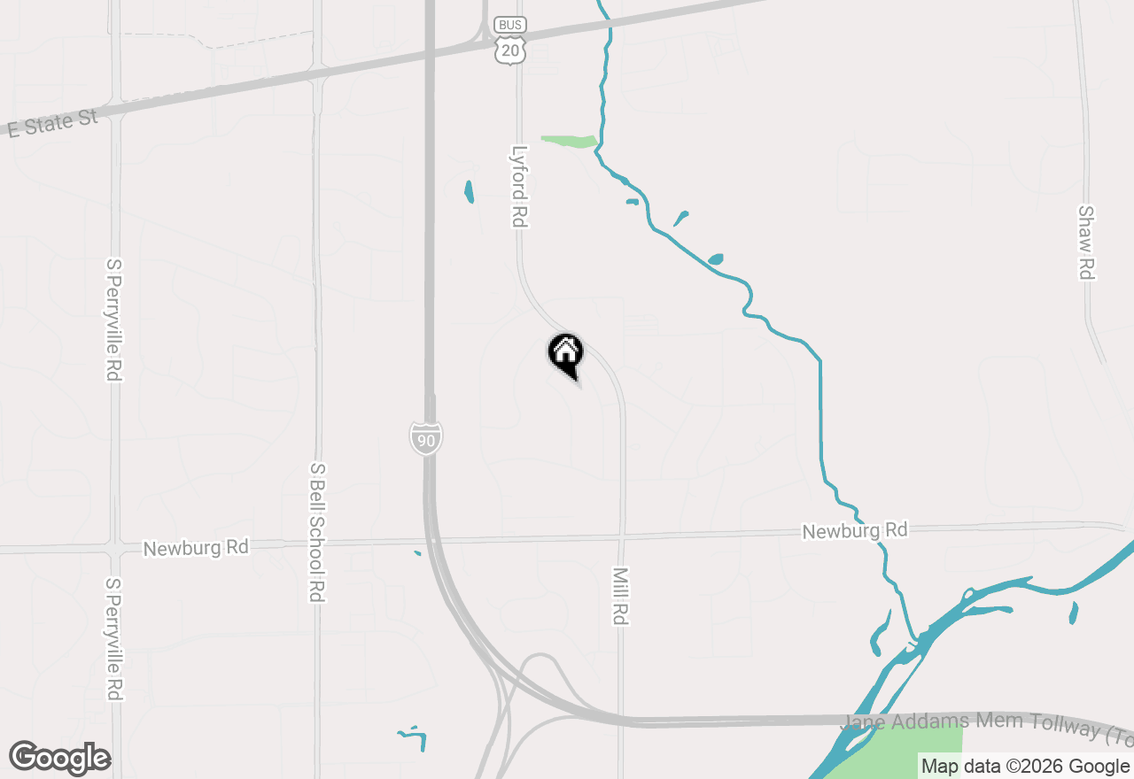 Map of 1162 Butler Road, Rockford, IL 61108