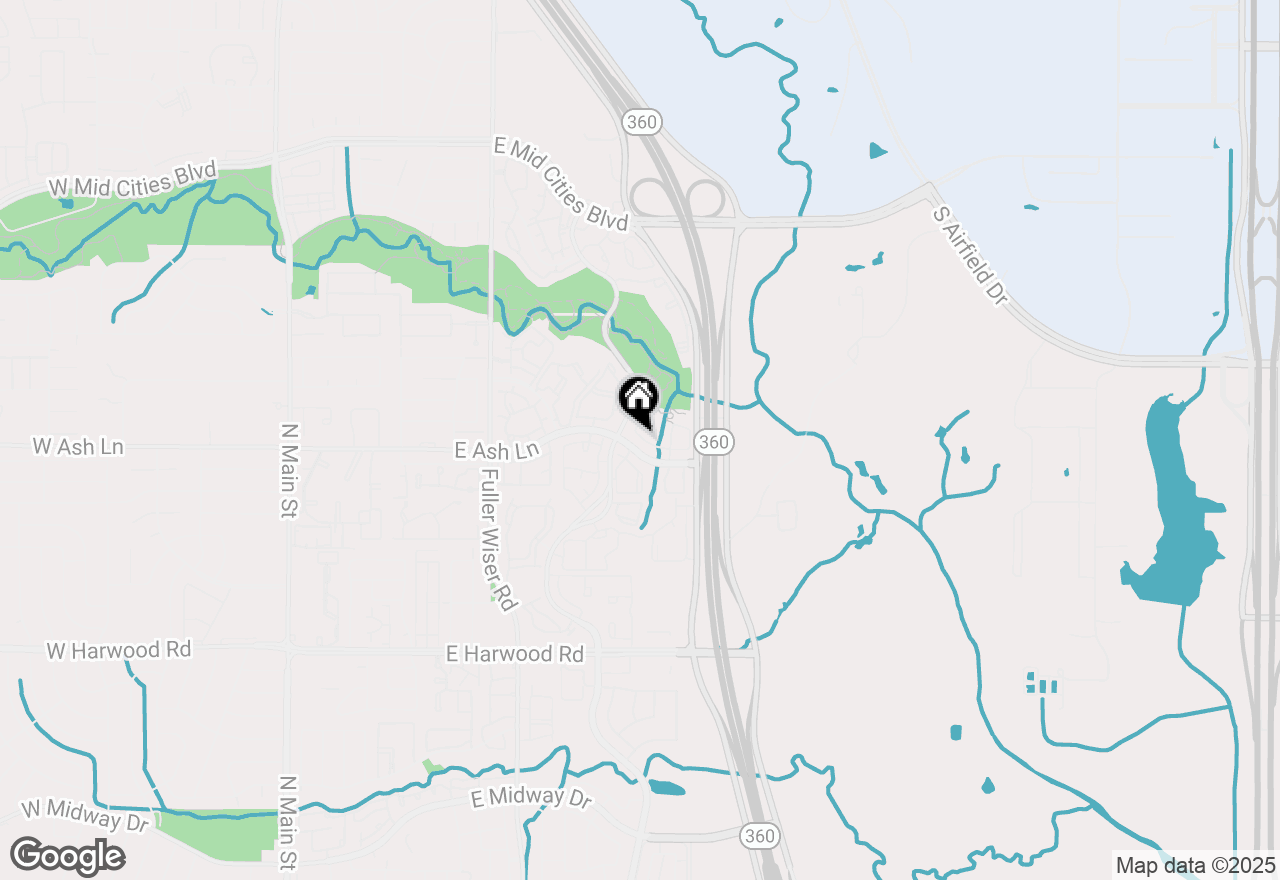 Map of 940 Brook Forest Lane, Euless, TX 76039