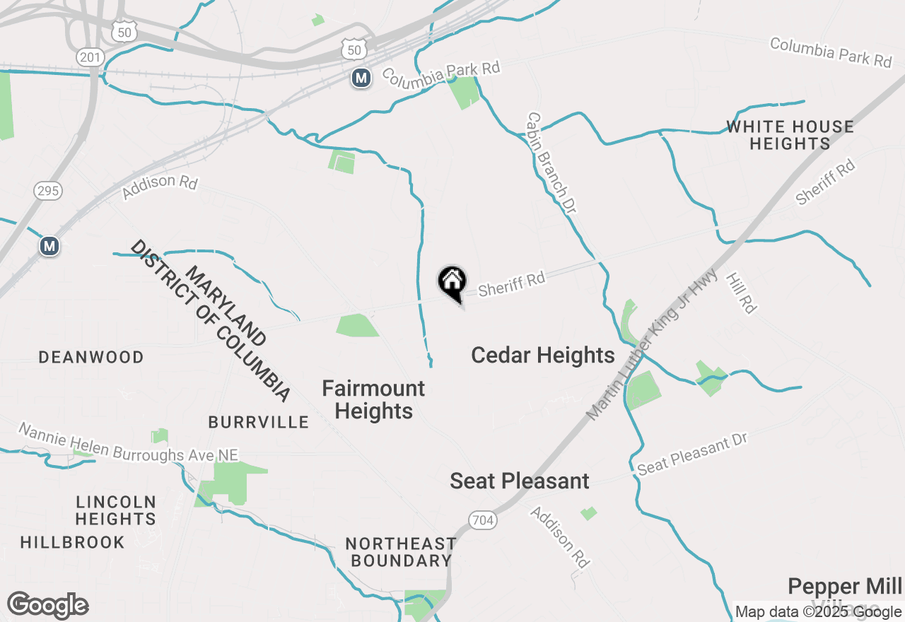 Map of 6204 Lee Place, Capitol Heights, MD 20743